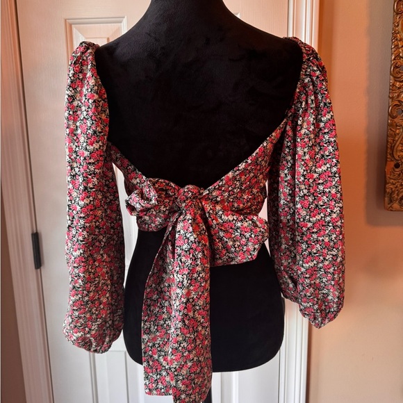 Et Clet said Floral Puff Sleeve Women's Top - Picture 3 of 8